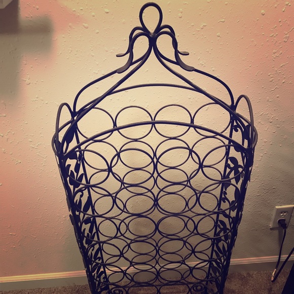 Wrought Iron Wine Rack - Picture 1 of 3